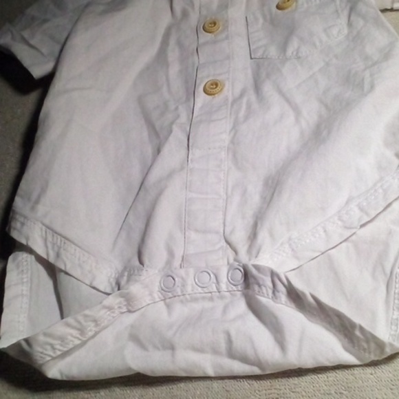 Cat & Jack 3-6 Months Baby Boys Outfit, Button Up Bodysuit & Lined Pants Set - Picture 5 of 12